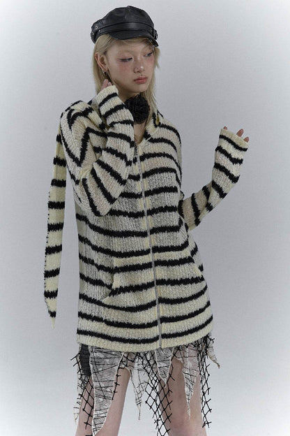 Bunny Hooded Cardigan - My Store