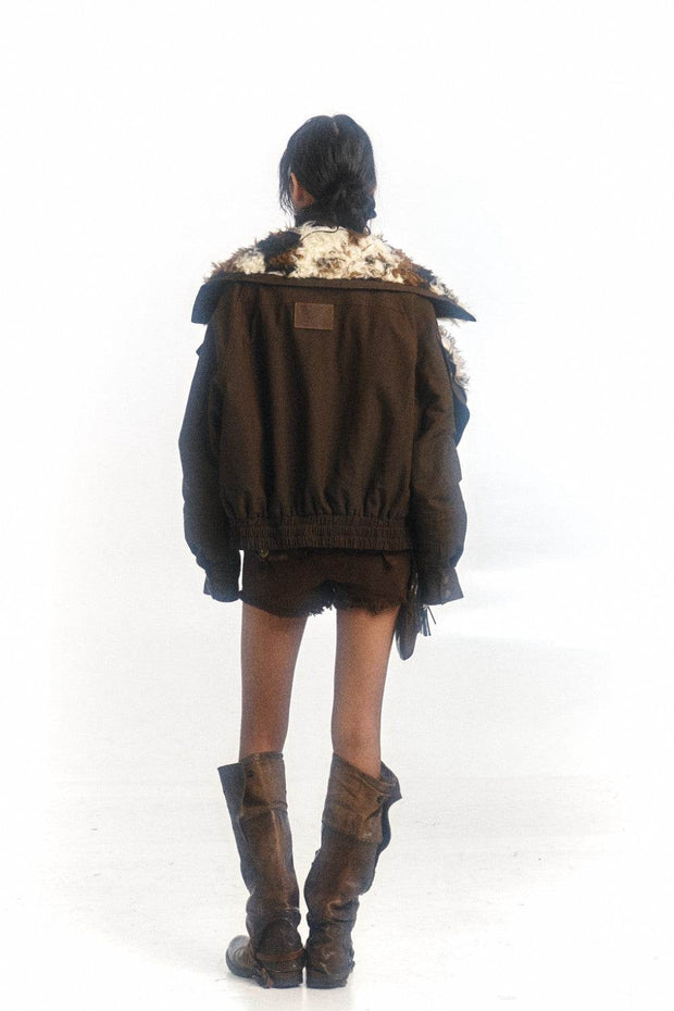 Shearling Parka Coat - My Store