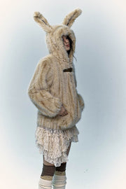 Fur Bunny Ear Coat - My Store