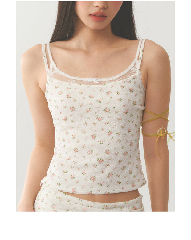 Floral Accent Top