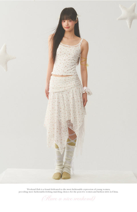 Irregular Hem Skirt