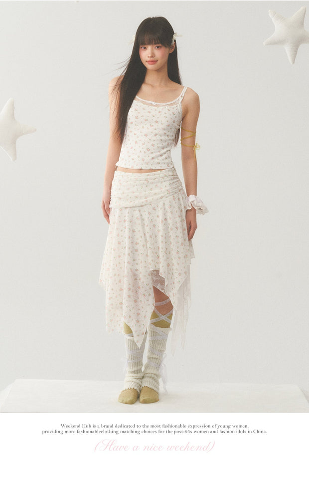 Irregular Hem Skirt