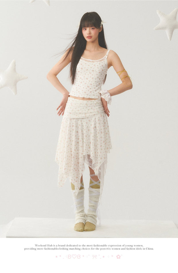 Irregular Hem Skirt