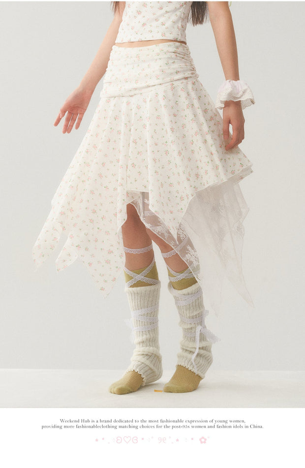 Irregular Hem Skirt