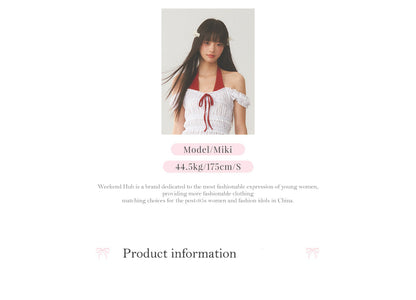 White Lace Accent Strap  Pink Top