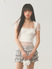 Mesh Short Sleeve Top
