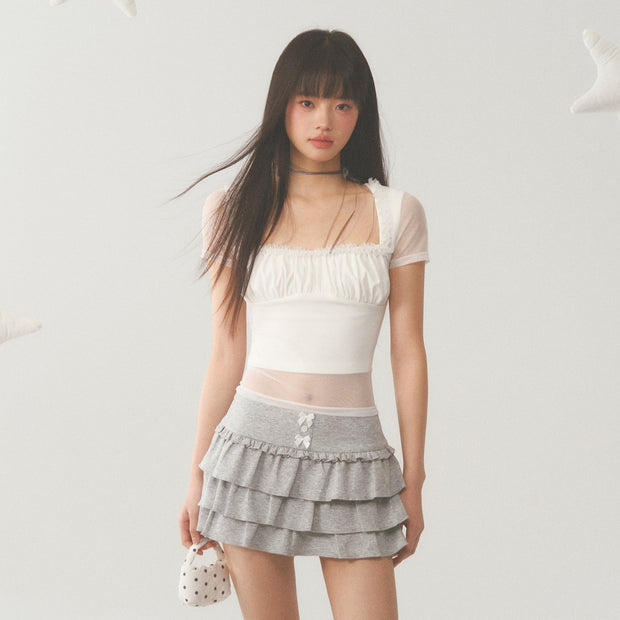 Mesh Short Sleeve Top