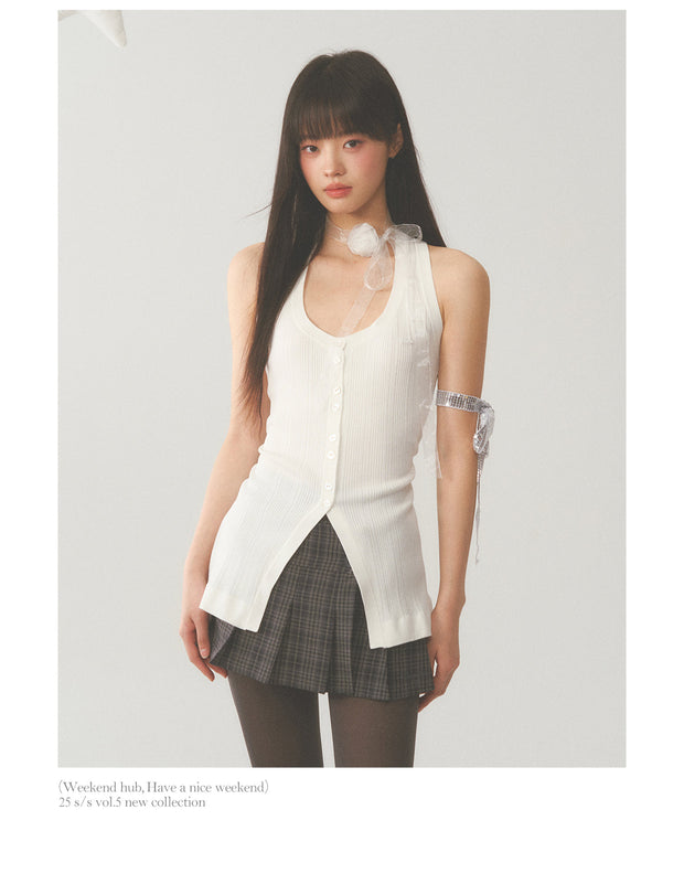 White Vest Top