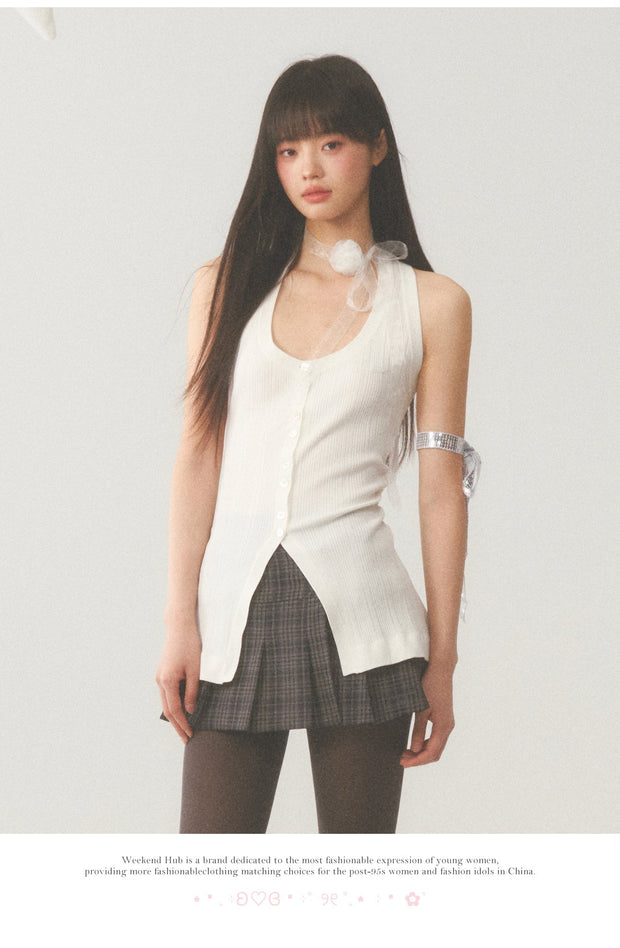 White Vest Top