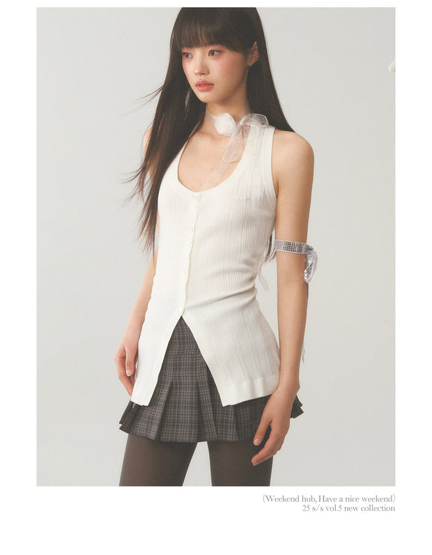 White Vest Top