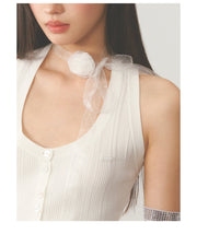 White Vest Top