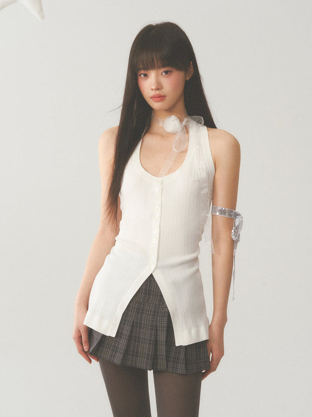 White Vest Top