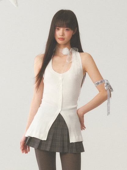 White Vest Top