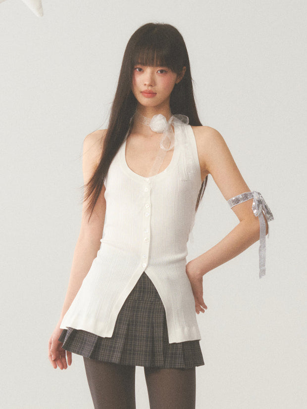 White Vest Top