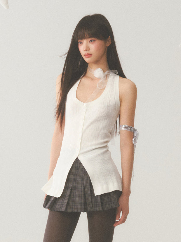 White Vest Top