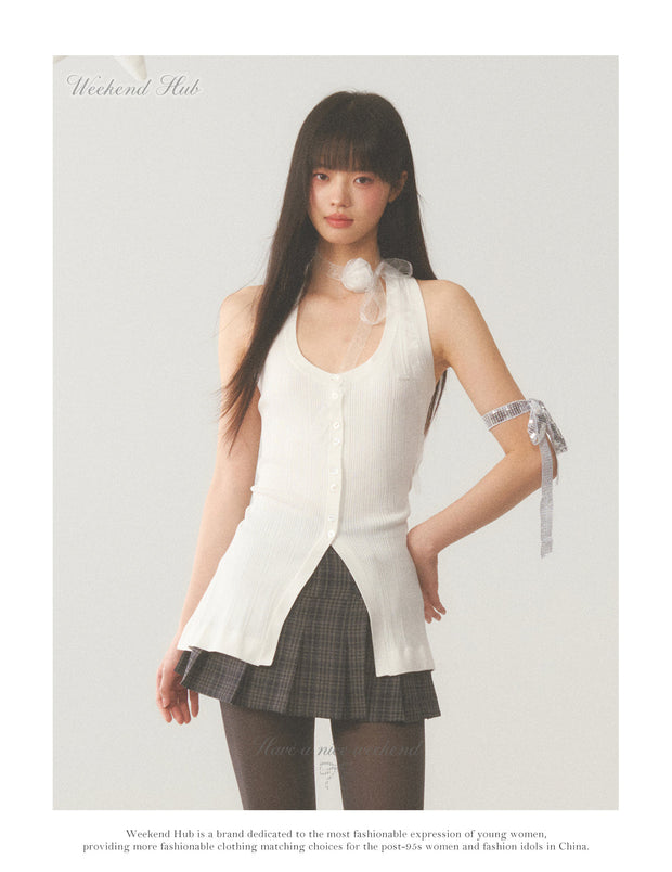 White Vest Top