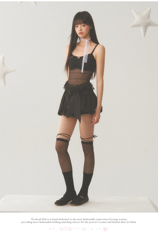 Black Lace Cami Top