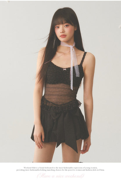 Black Lace Cami Top
