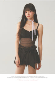 Black Lace Cami Top