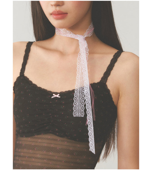 Black Lace Cami Top