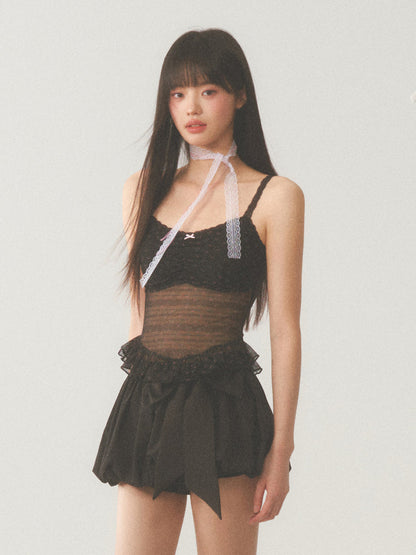 Black Lace Cami Top