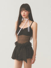 Black Lace Cami Top
