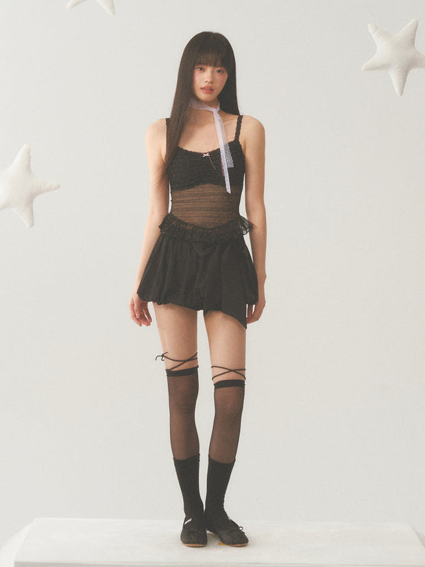 Black Lace Cami Top