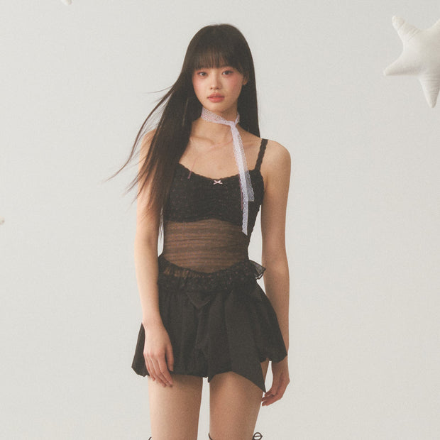 Black Lace Cami Top