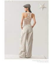 Lace Back Camisole Top