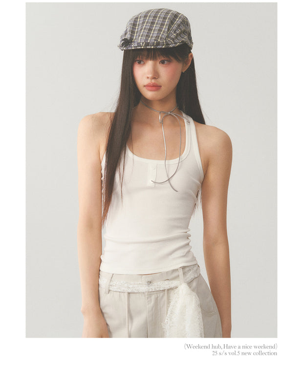 Lace Back Camisole Top