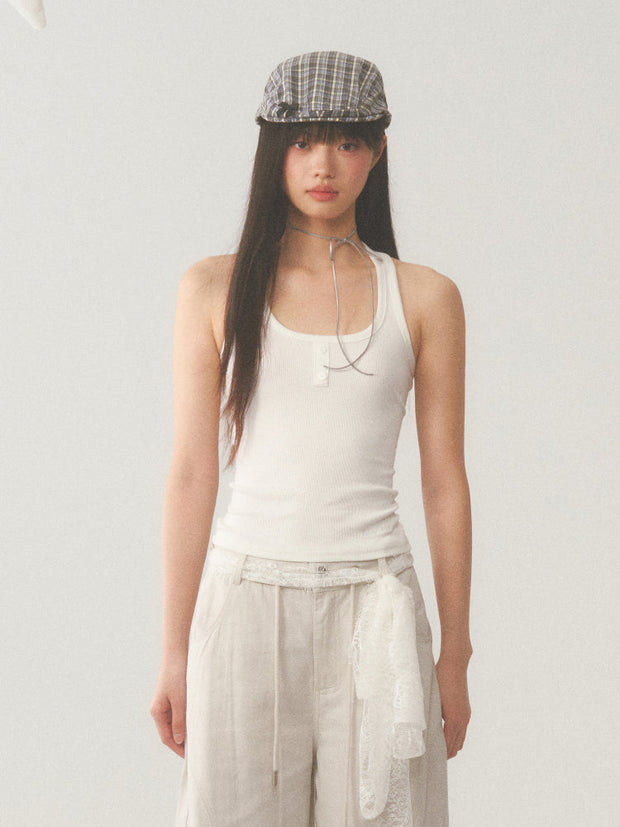 Lace Back Camisole Top