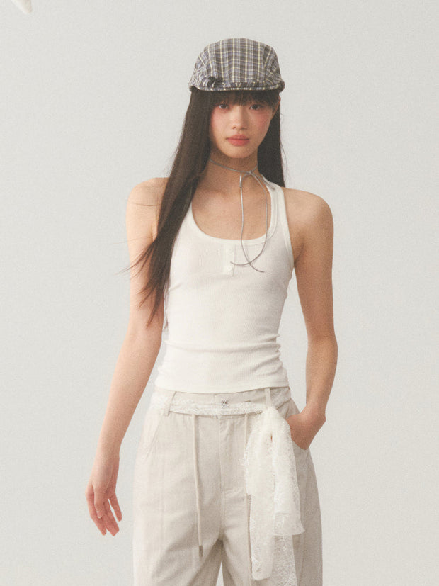 Lace Back Camisole Top