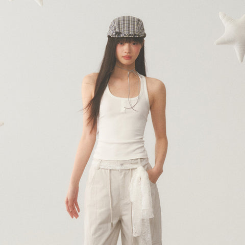 Lace Back Camisole Top