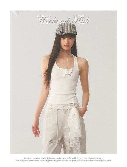 Lace Back Camisole Top