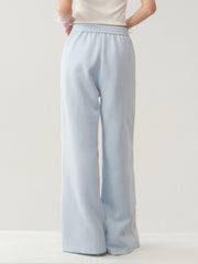 Light Blue White Lace Trim Pants
