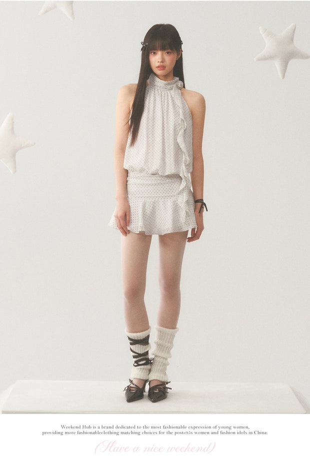 Halter Polka Dot Dress