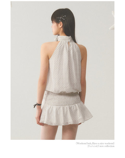 Halter Polka Dot Dress