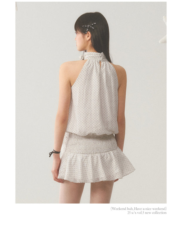 Halter Polka Dot Dress