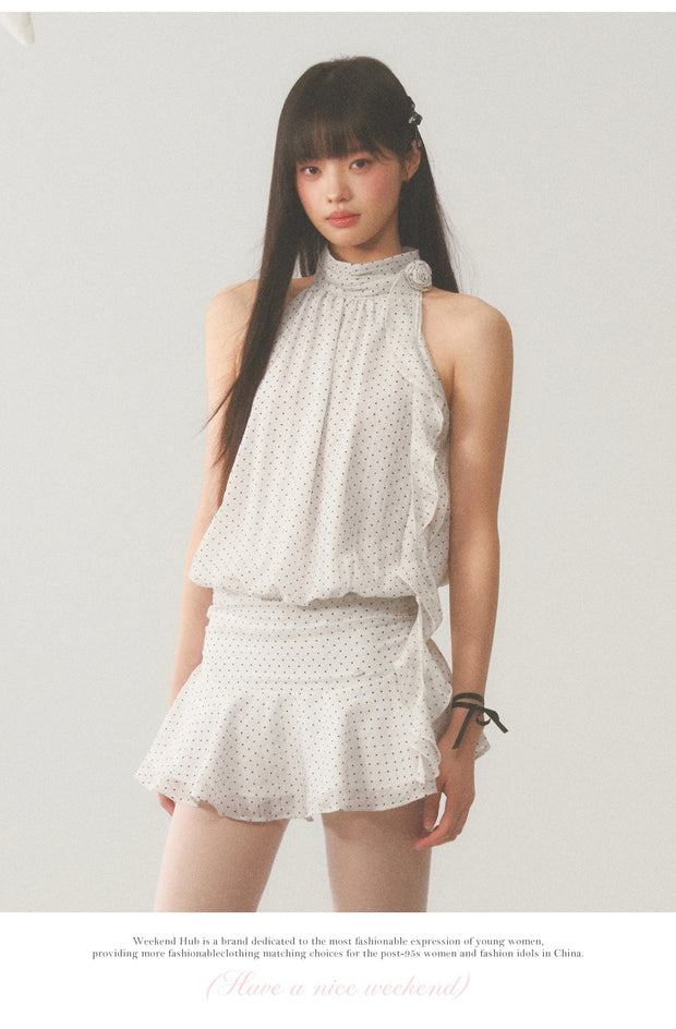 Halter Polka Dot Dress