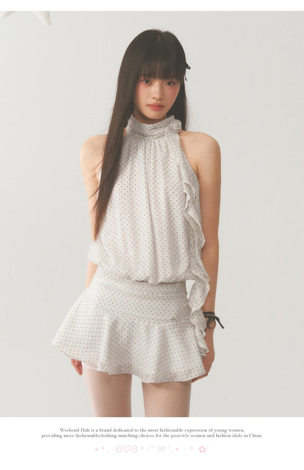 Halter Polka Dot Dress