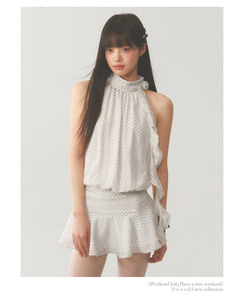 Halter Polka Dot Dress