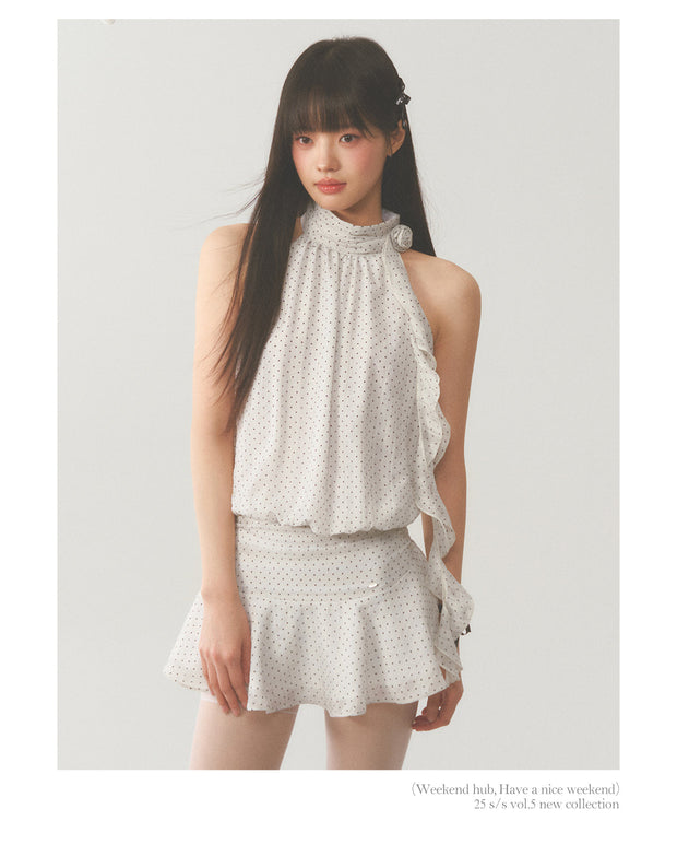 Halter Polka Dot Dress