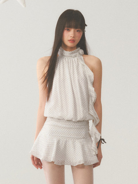 Halter Polka Dot Dress