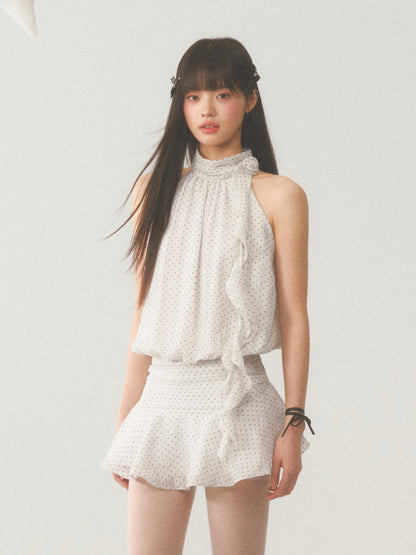 Halter Polka Dot Dress