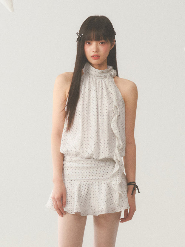 Halter Polka Dot Dress