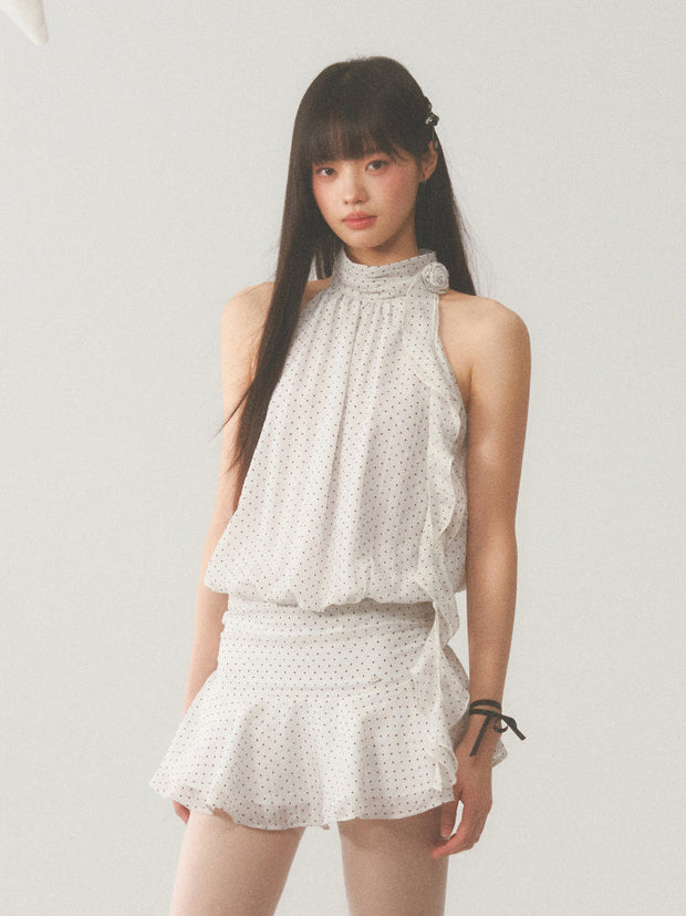 Halter Polka Dot Dress