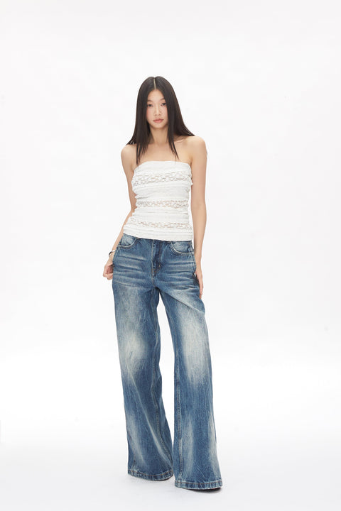 Lace Lined Tube Top