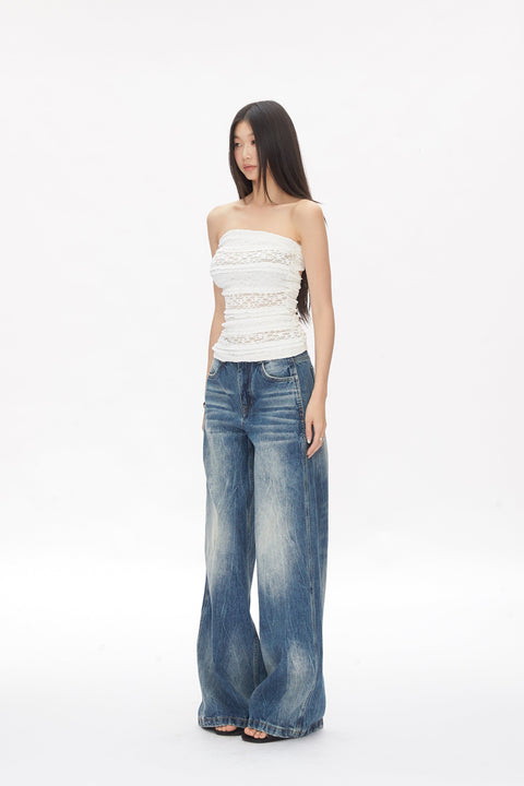 Lace Lined Tube Top