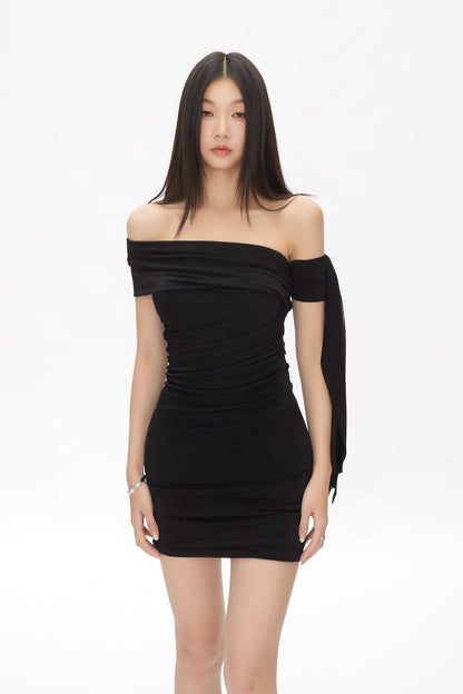 Arm Strap Shoulder Dress