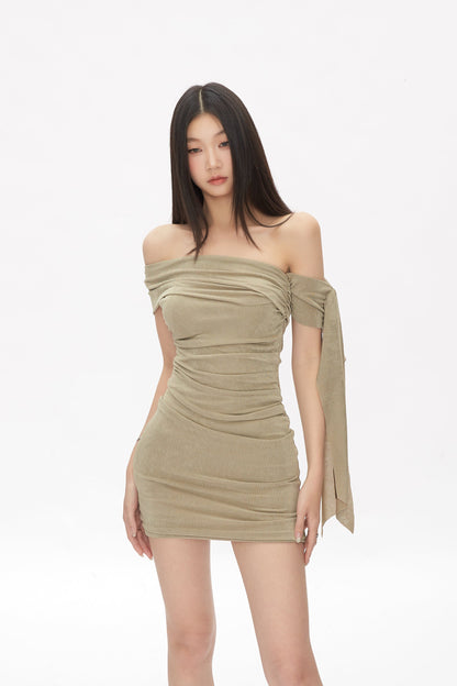 Arm Strap Shoulder Dress